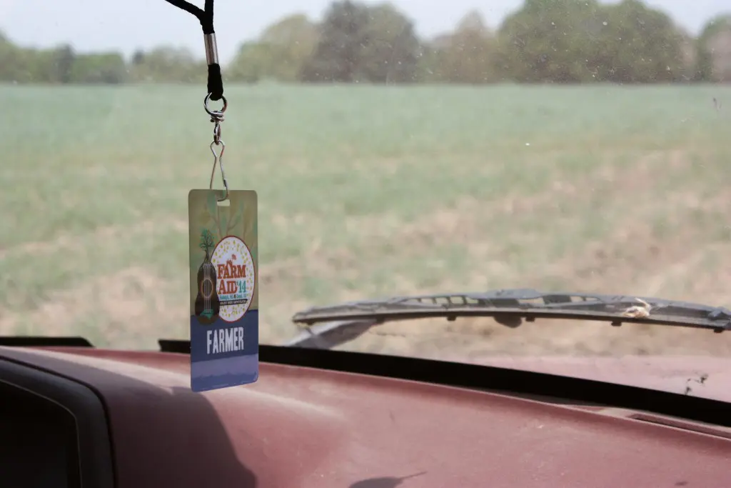 Farmer Badge in Windshield
