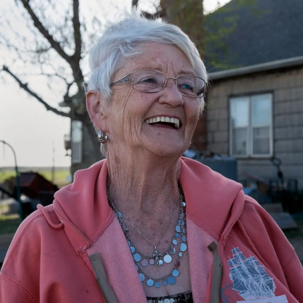 Farm Advocate, Linda Hessman, on her Kansas ranch. Photo: Rob Amberg