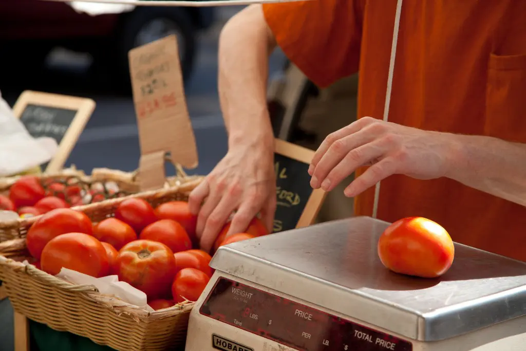 A farmers' market