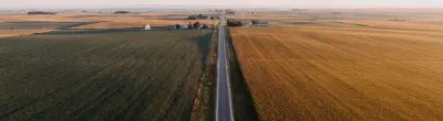 corn and soy farm fields in van horne