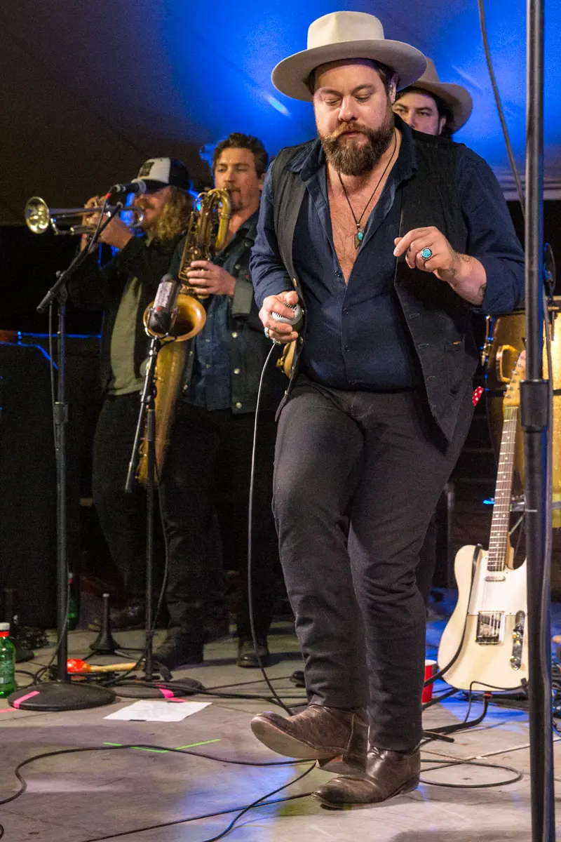 Nathaniel Rateliff & the Night Sweats performing