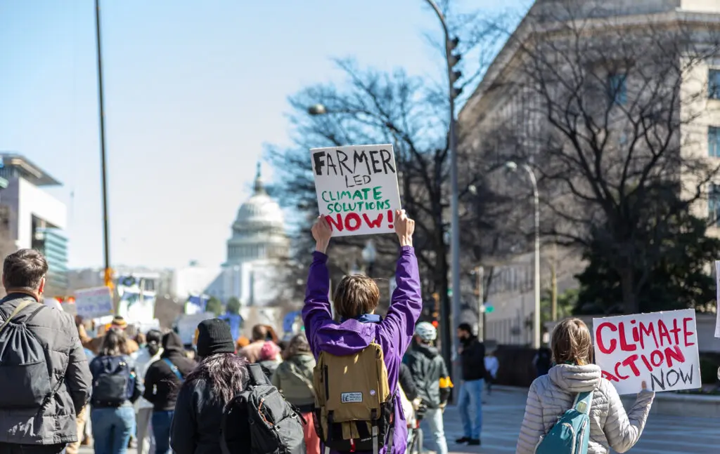 Supporters at Farmers for Climate Action: Rally for Resilience