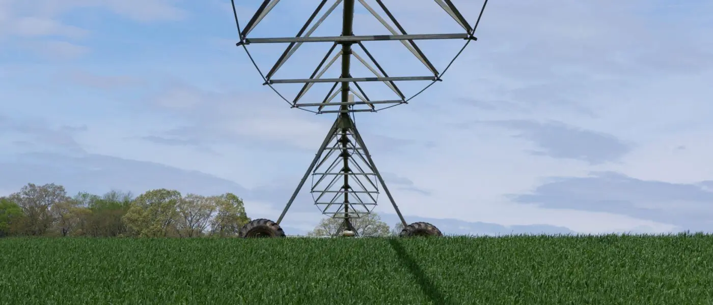 irrigation equipment in field