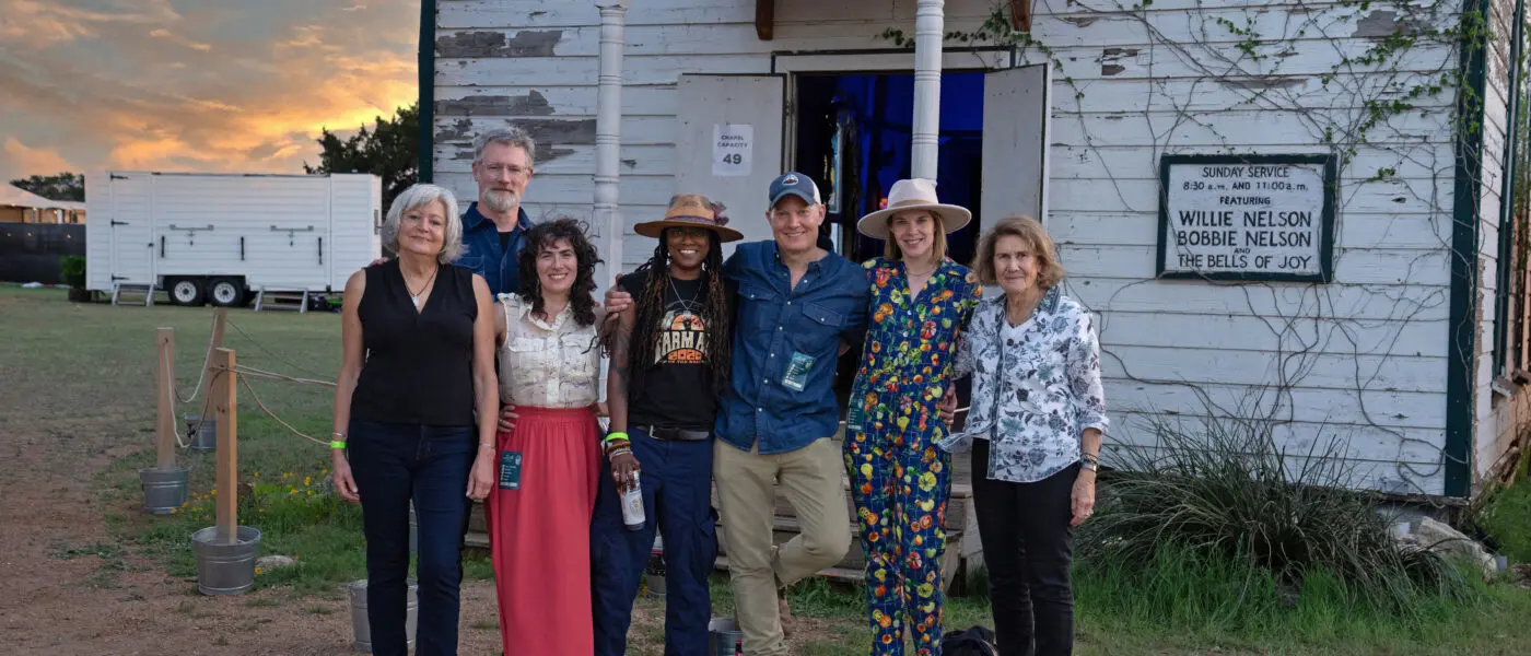 Farm Aid staff members at Luck
