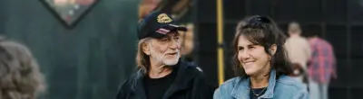 Willie Nelson with Carolyn Mugar