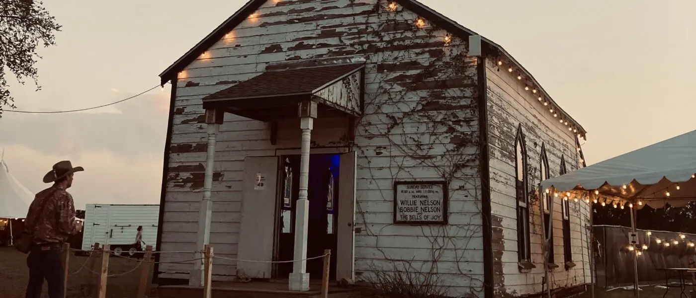 The chapel at Luck Ranch