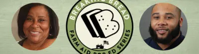 Breaking Bread logo with Denise and DeAnthony Jamerson headshots