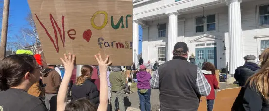 Cut Hay, Not USDA! Farmers Rally Against USDA Cuts in Western Massachusetts