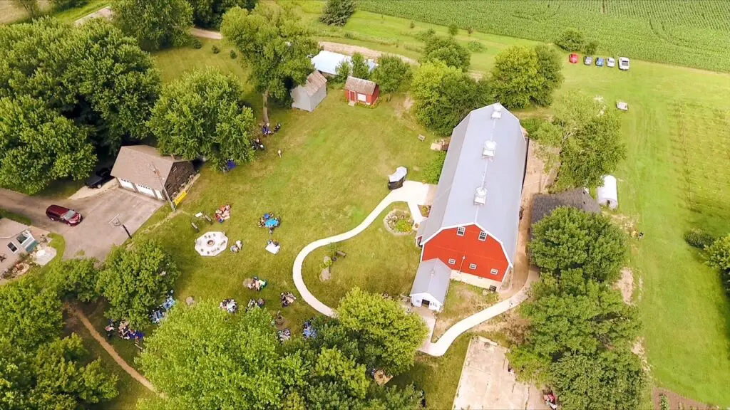 overhead short of a barn