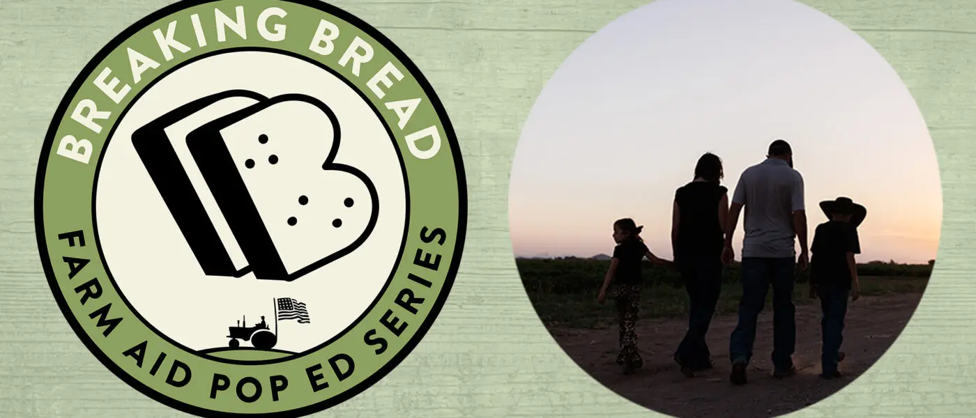 Breaking Bread logo with family in the shadows