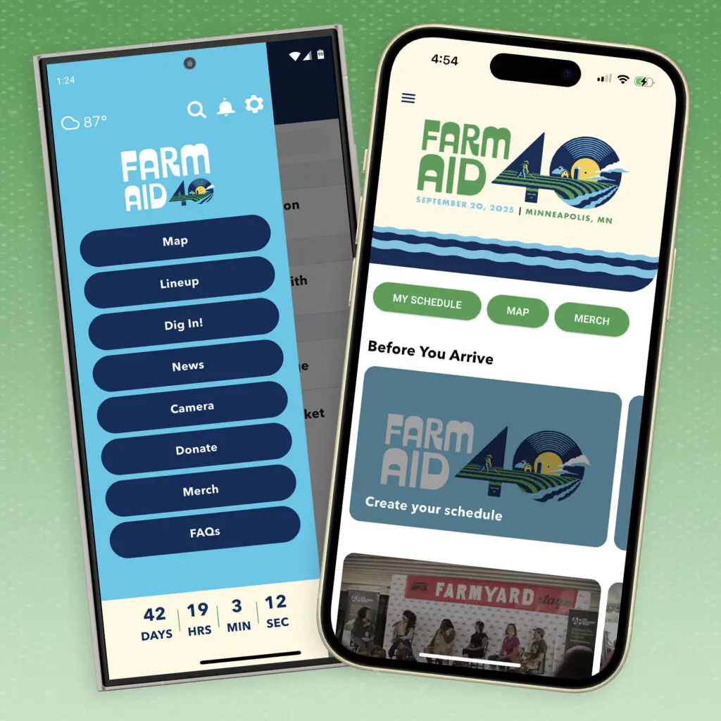 Farm Aid 40 app screenshots