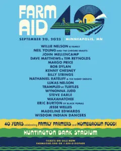 Farm Aid 40 Lineup