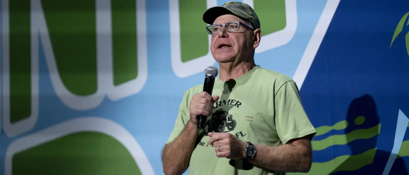 Minnesota Governor Tim Walz at Farm Aid 40