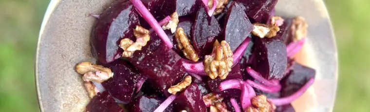 HOMEGROWN Beet Walnut Salad