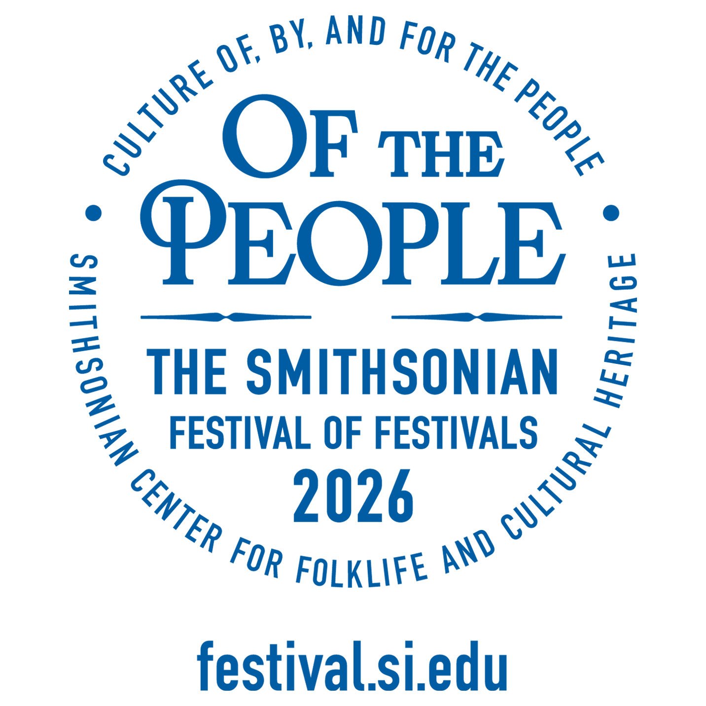 Of the People - The Smithsonian Festival of Festivals 2026 logo