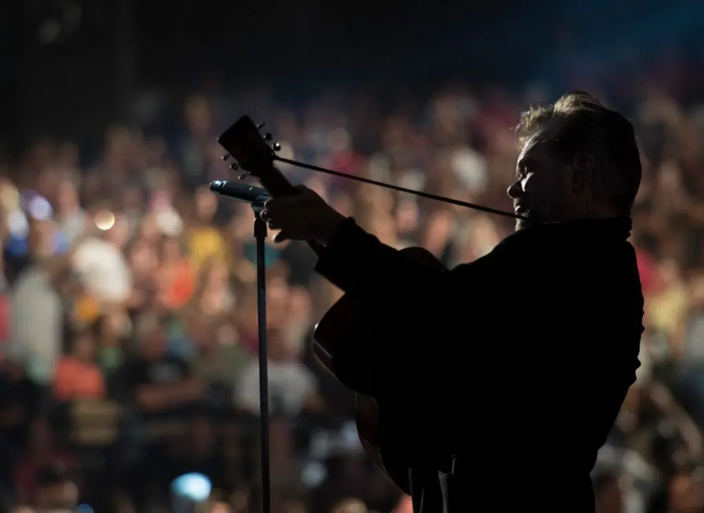 John Mellencamp and crowd