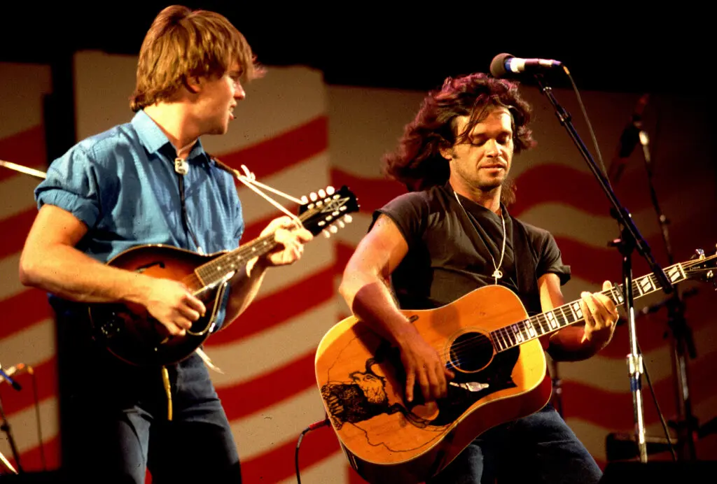 John Mellencamp and Larry Crane at Farm Aid II
