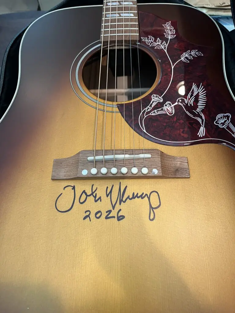 guitar signed by John Mellencamp