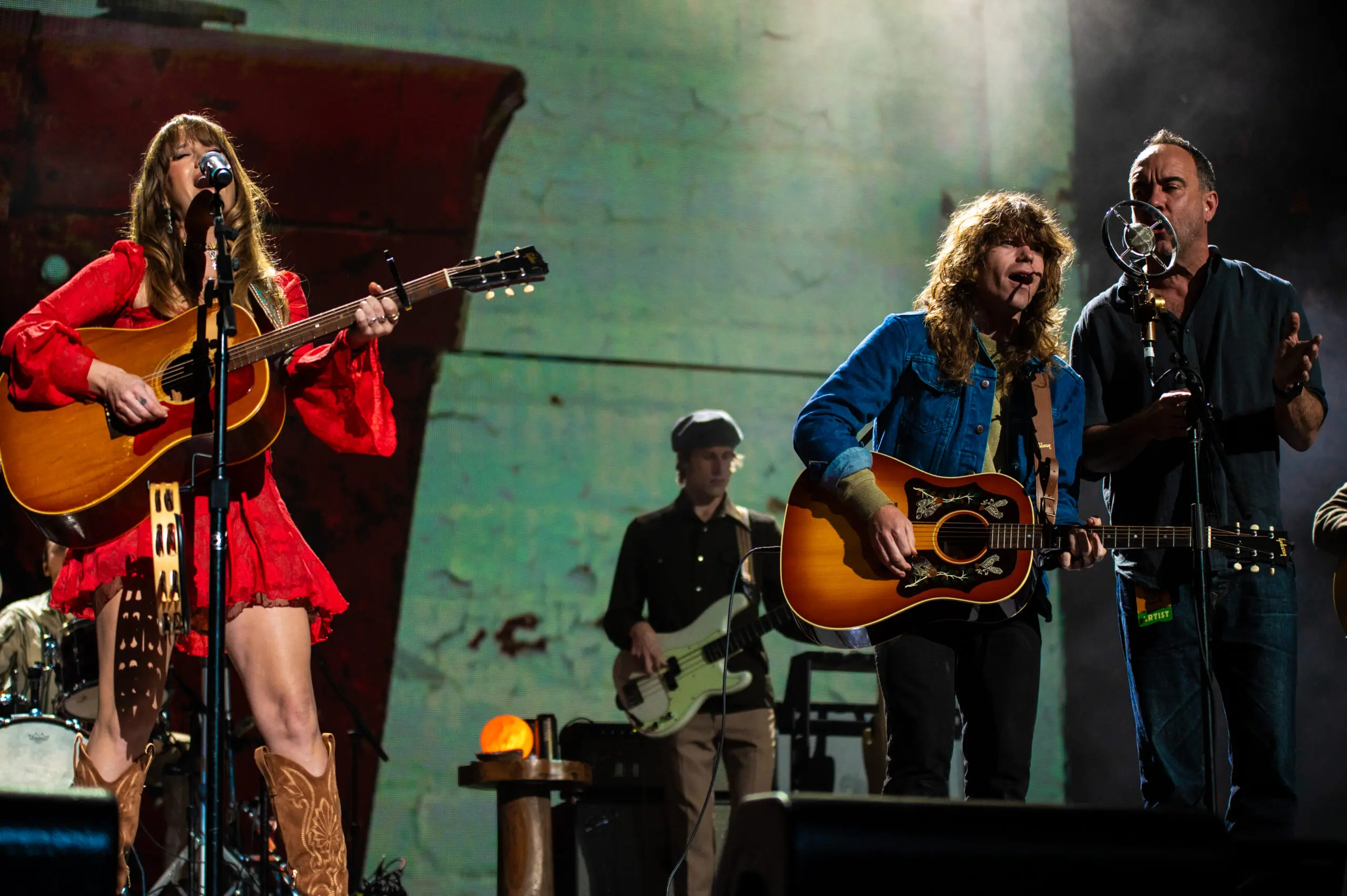 Margo Price with Jesse Welles and Dave Matthews at Farm Aid 2026