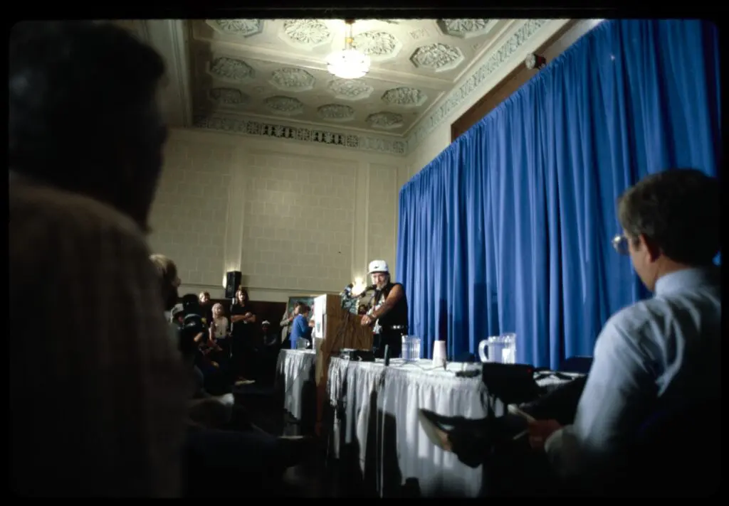 Willie Nelson at the United Farmer and Rancher Congress