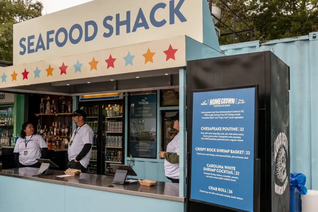 Seafood shack concession stand