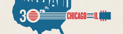 Farm Aid 30 Concert Logo with Chicago Backdrop