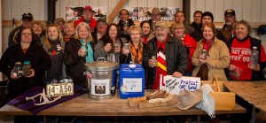 Members of the Cowboy Indian Alliance at Art's farm. (Photo by Mary Anne Andrei / Bold Nebraska)