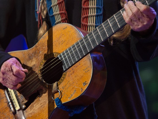 Willie Nelson guitar trigger - Farm Aid 2013 - by Lisa Abitbol