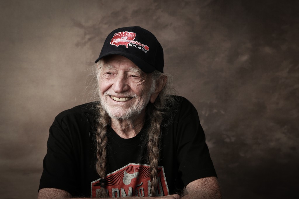 Willie Nelson smiling