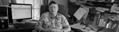 Farm advocate Benny Bunting in his office