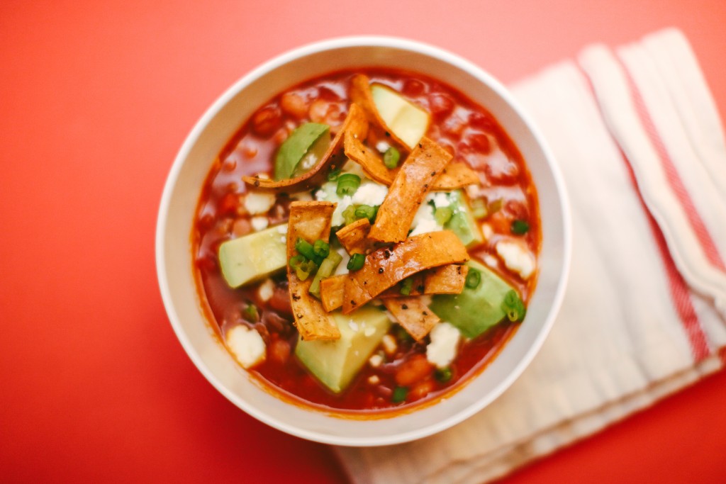 Beef and Pinto Bean or Vegetarian HOMEGROWN Chili