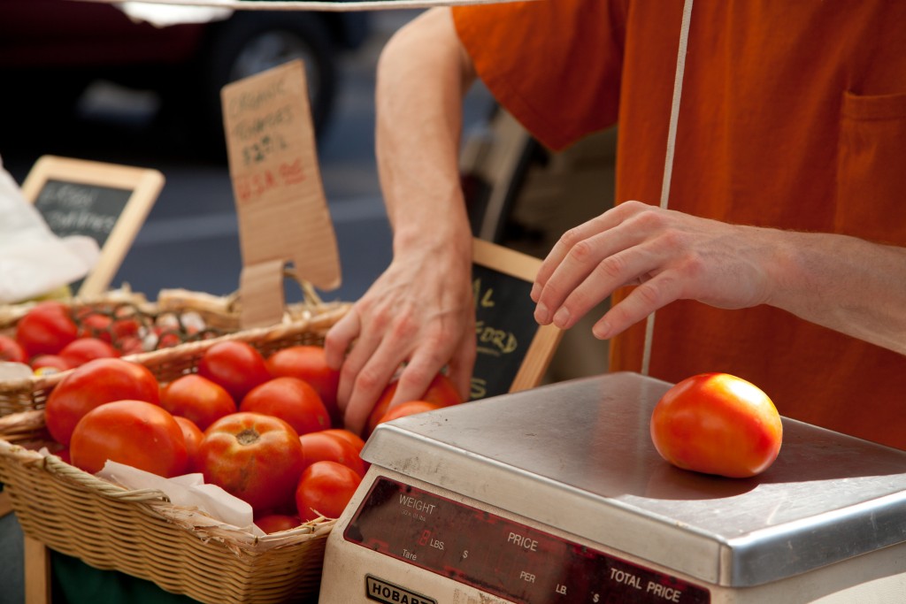 A farmers' market