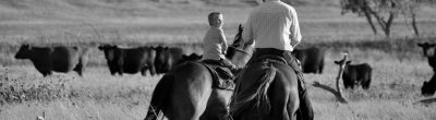 rancher with son