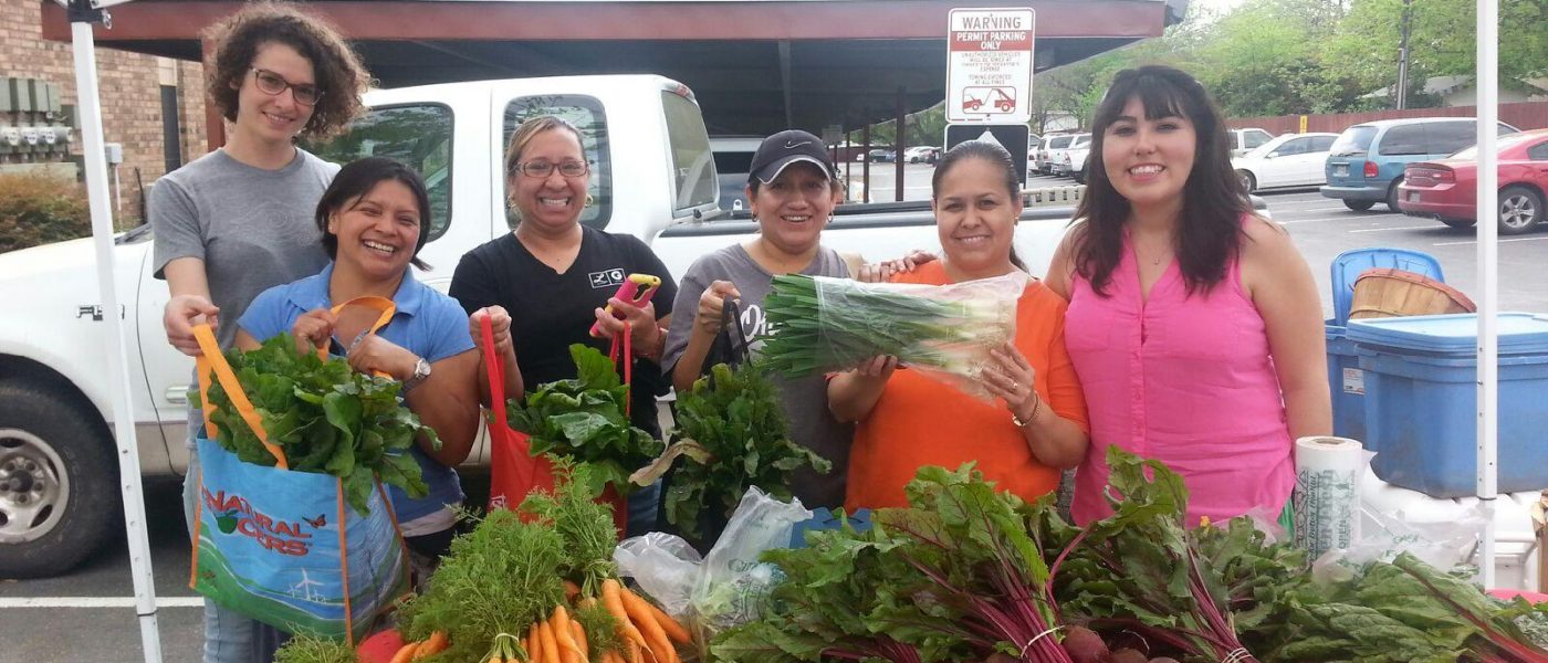 Farm Stand at Cunningham Elementary.