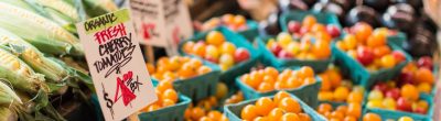 Organic Cherry Tomatoes at Farmers Market