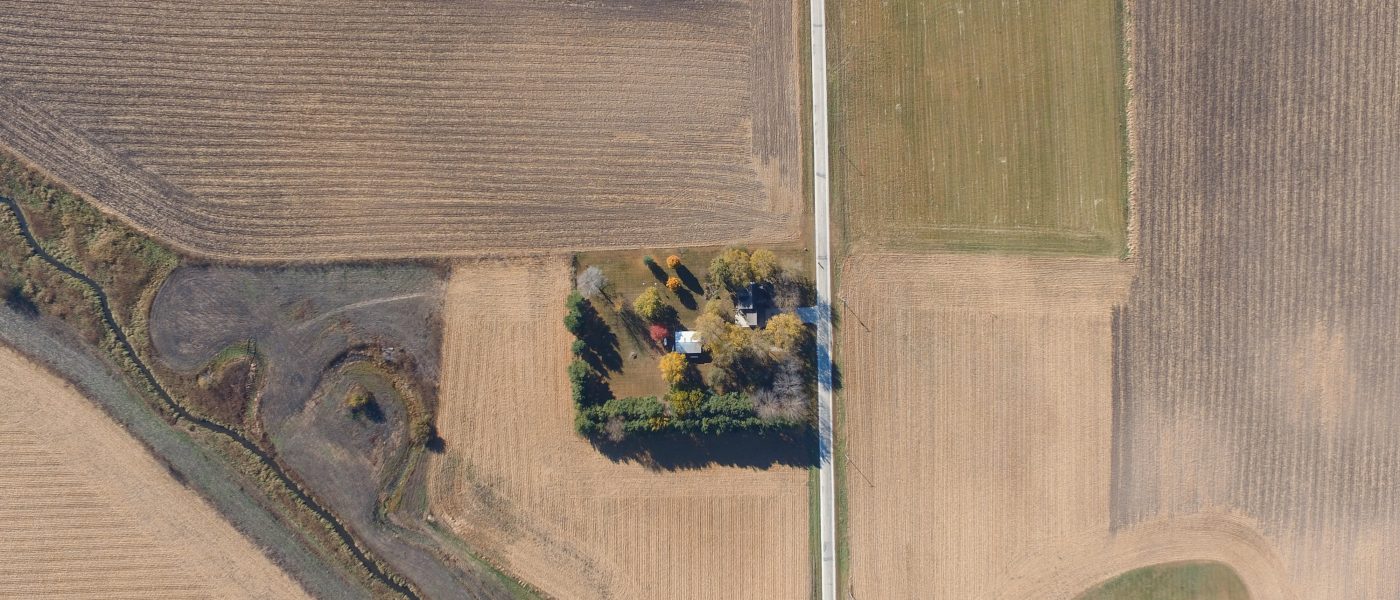 farm field from above
