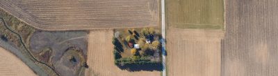 farm field from above