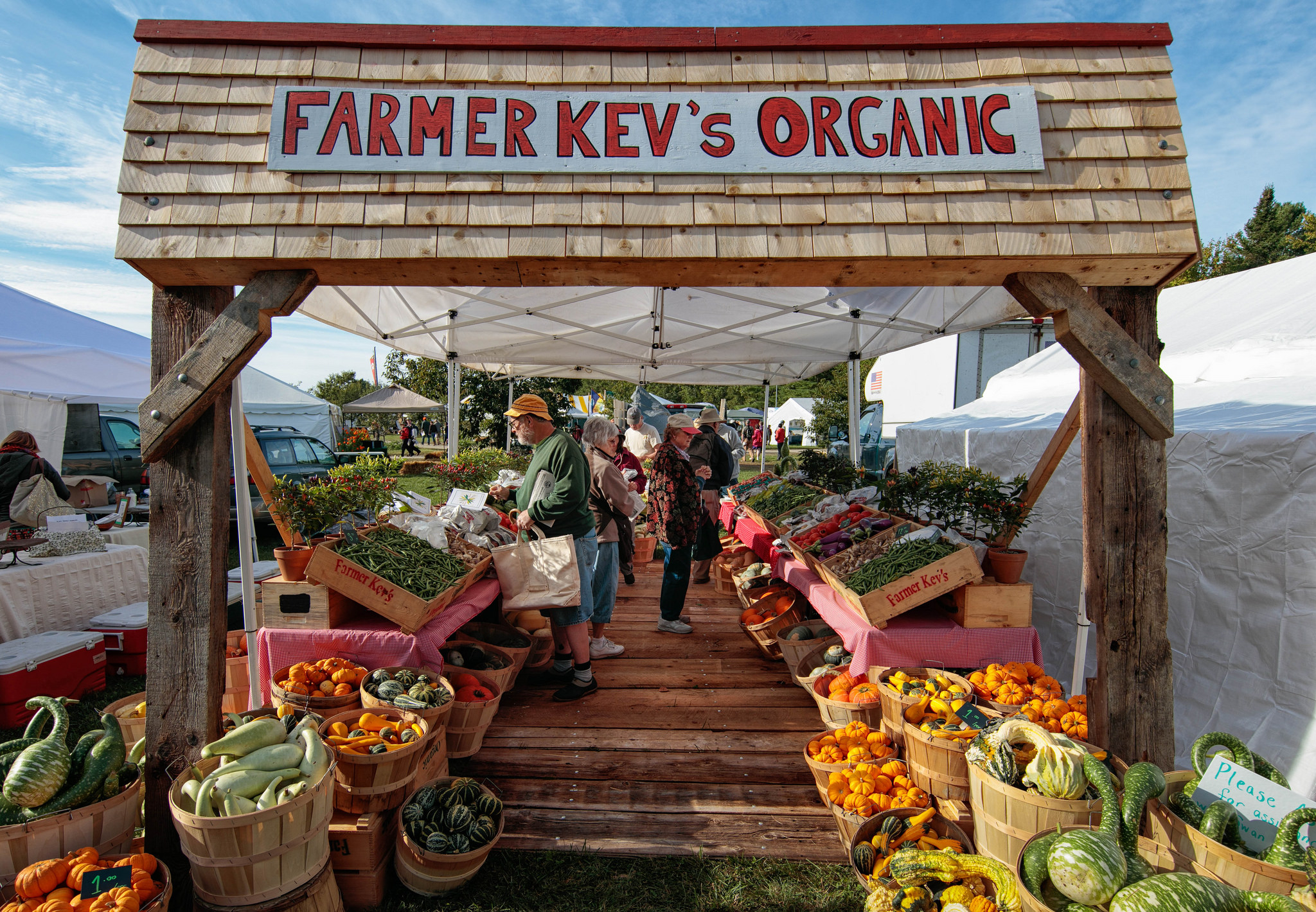 Farmer Kev's Organic farmstand in West Gardiner, Maine.