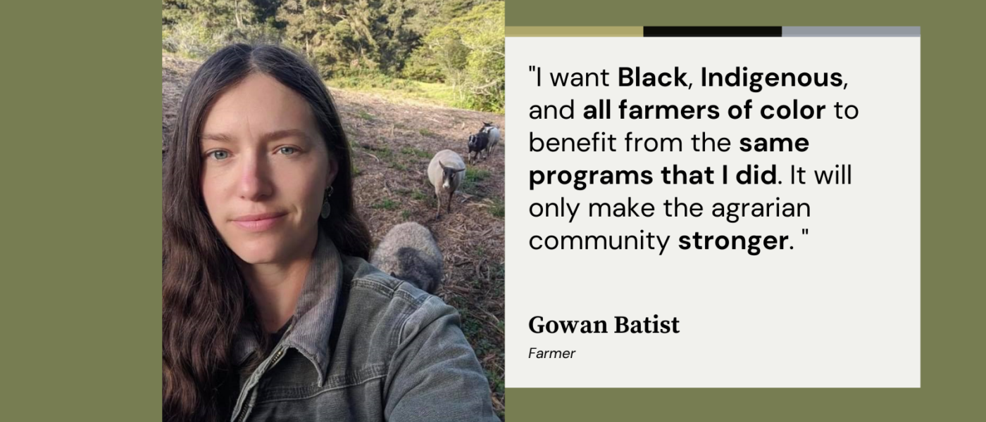 Gowan Batist's Minority farmers deserve the same opportunities I had