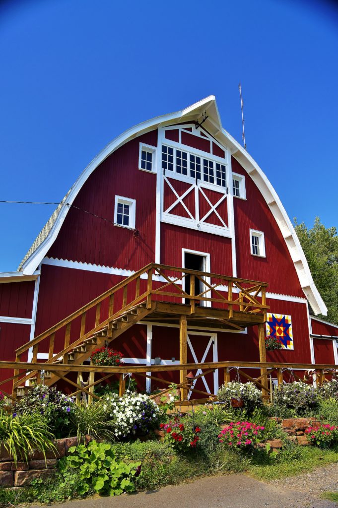 Hauser's Superior View Farm's red barn
