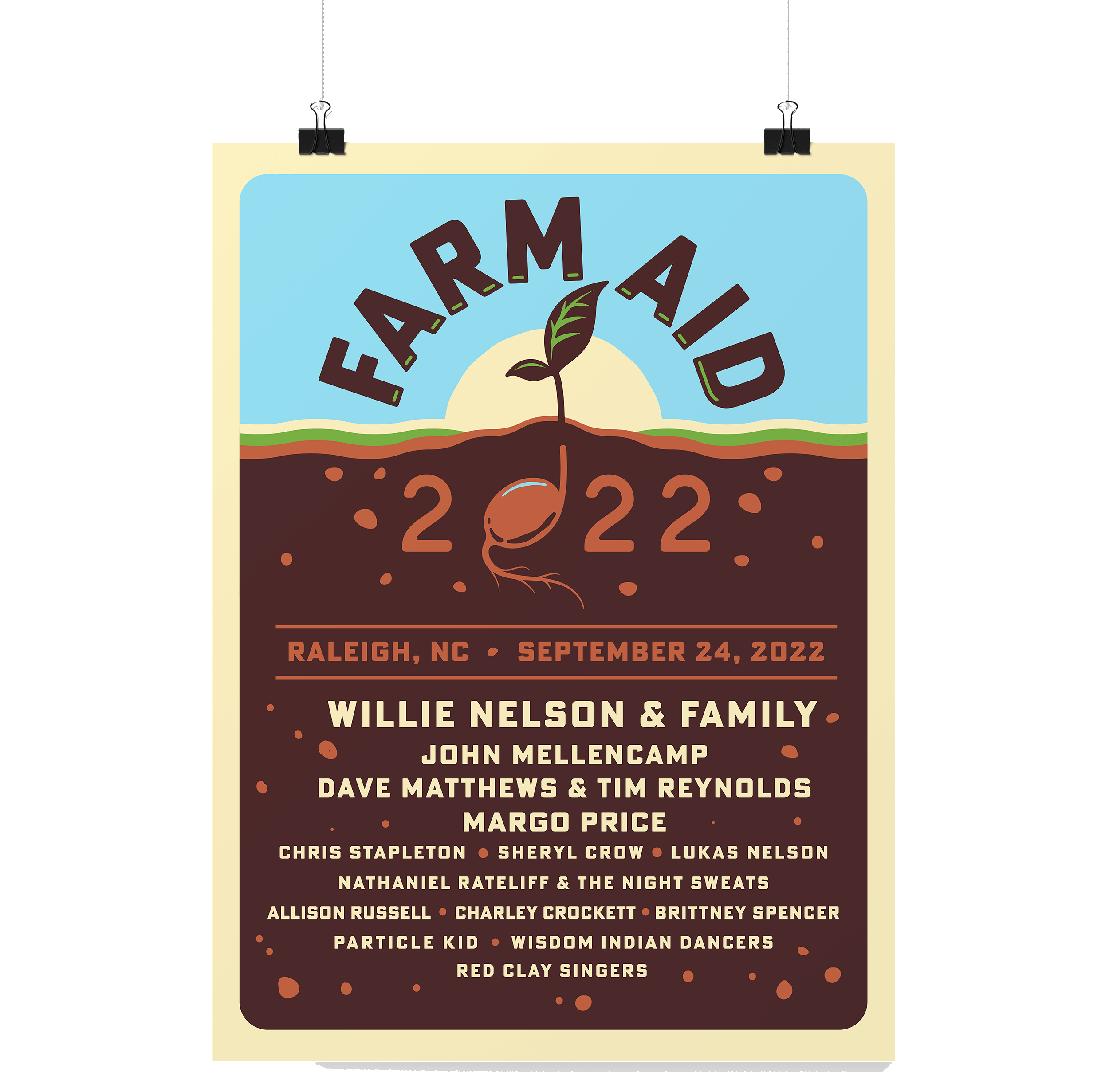 farm aid 2022 poster