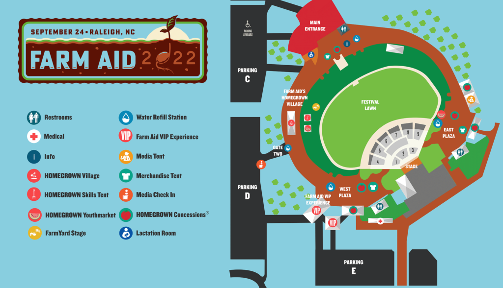Farm Aid 2022 Venue Map