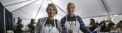 Catering volunteers at Farm Aid 2022