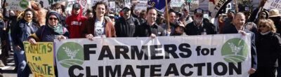 Farmers and activists march to the U.S. Capitol after the Farmers for Climate Action: Rally for Resilience