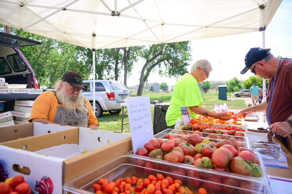 produce at Black Hills Farmers Market