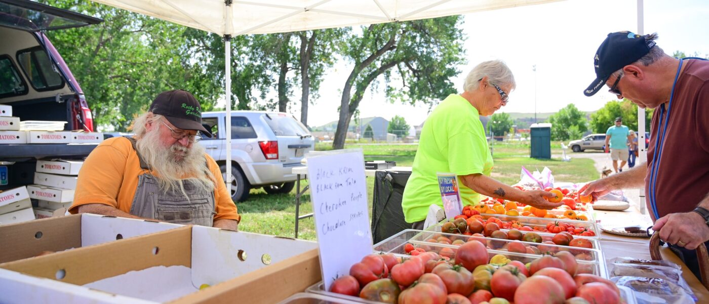 produce at Black Hills Farmers Market