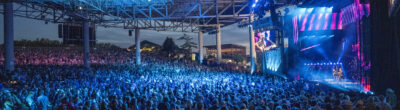 Crowd shot at Farm Aid 2023 as Dave Matthews & Tim Reynolds performs. Photo © Scott Streble