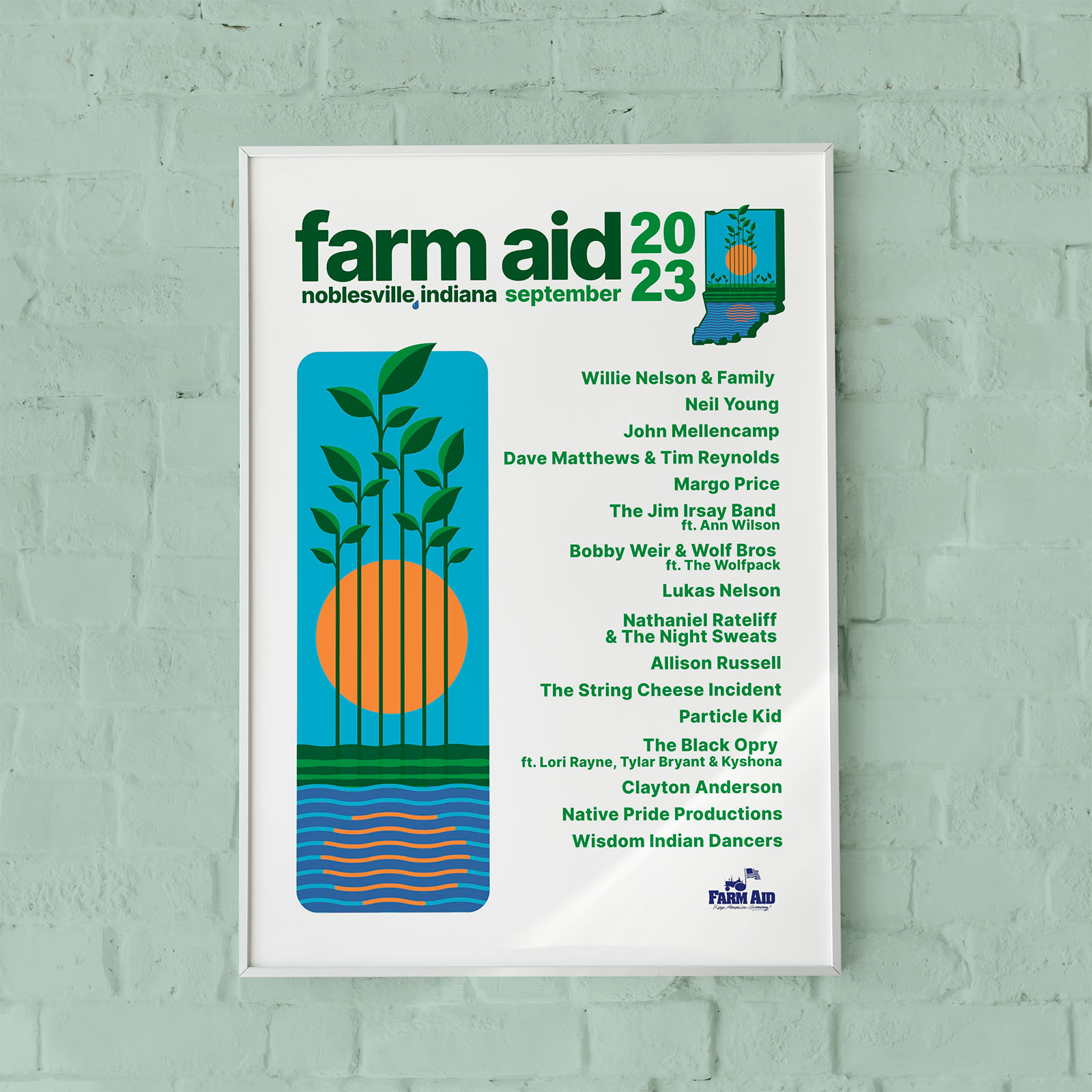 farm aid 2023 poster