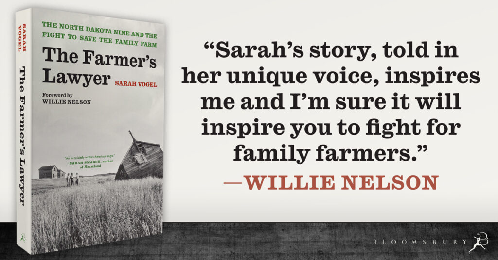 The Farmer's Lawyer book cover with quote from Willie Nelson