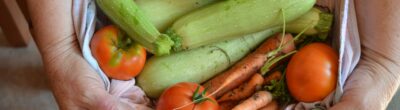 arms holding vegetables
